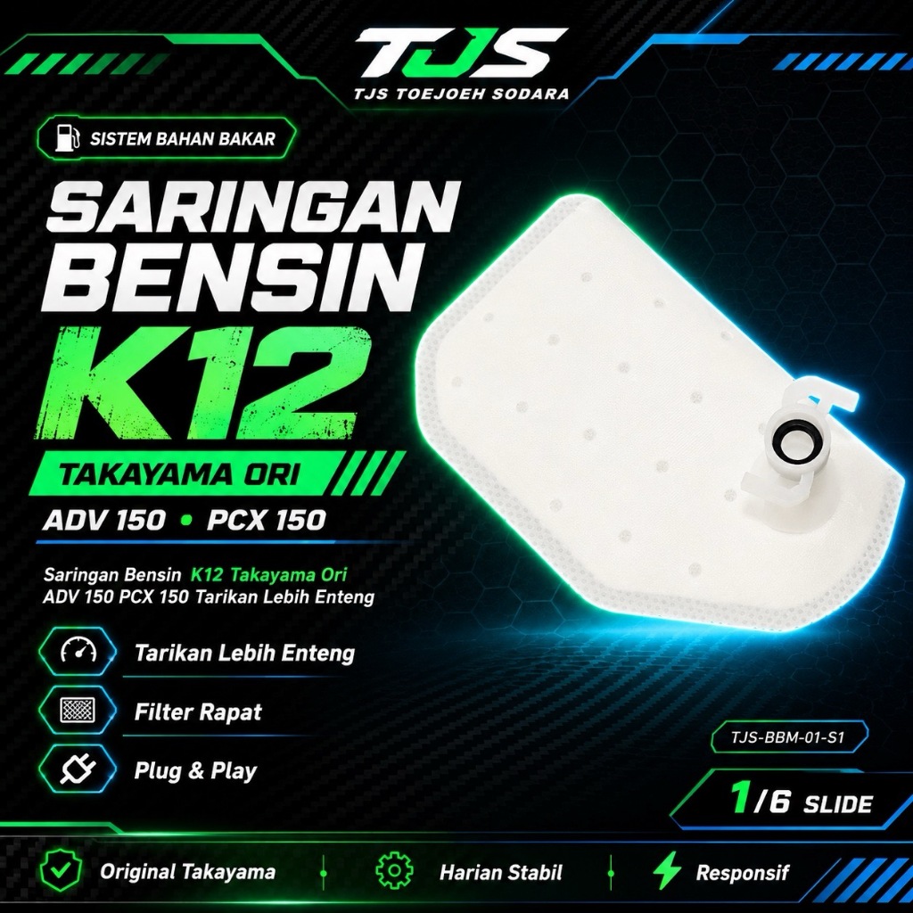 SARINGAN BENSIN K12 TAKAYAMA ORI ADV 150 PCX 150 TARIKAN LEBIH ENTENG · gambar 1