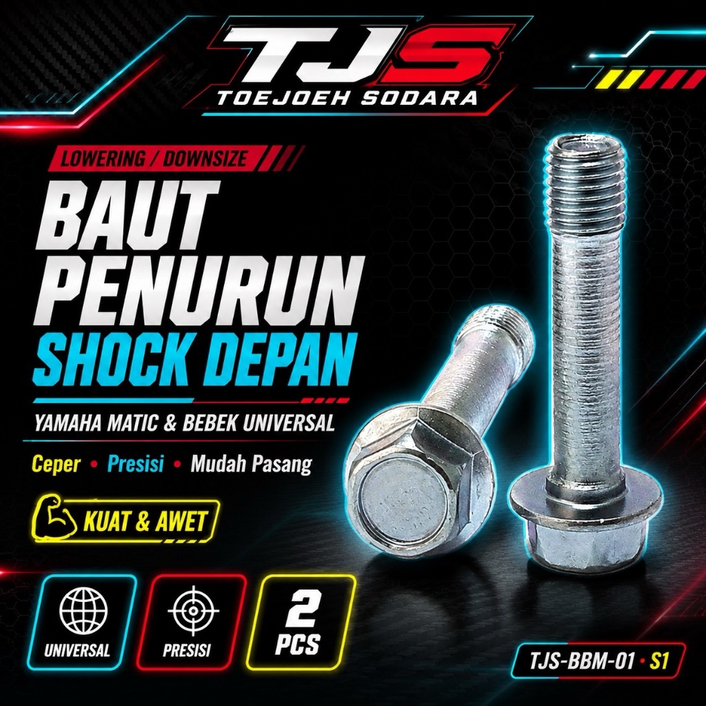 BAUT DOWNSIZE PENURUN SHOCK DEPAN CEPER | LOWERING UNIVERSAL MOTOR YAMAHA MATIC & BEBEK · gambar 1
