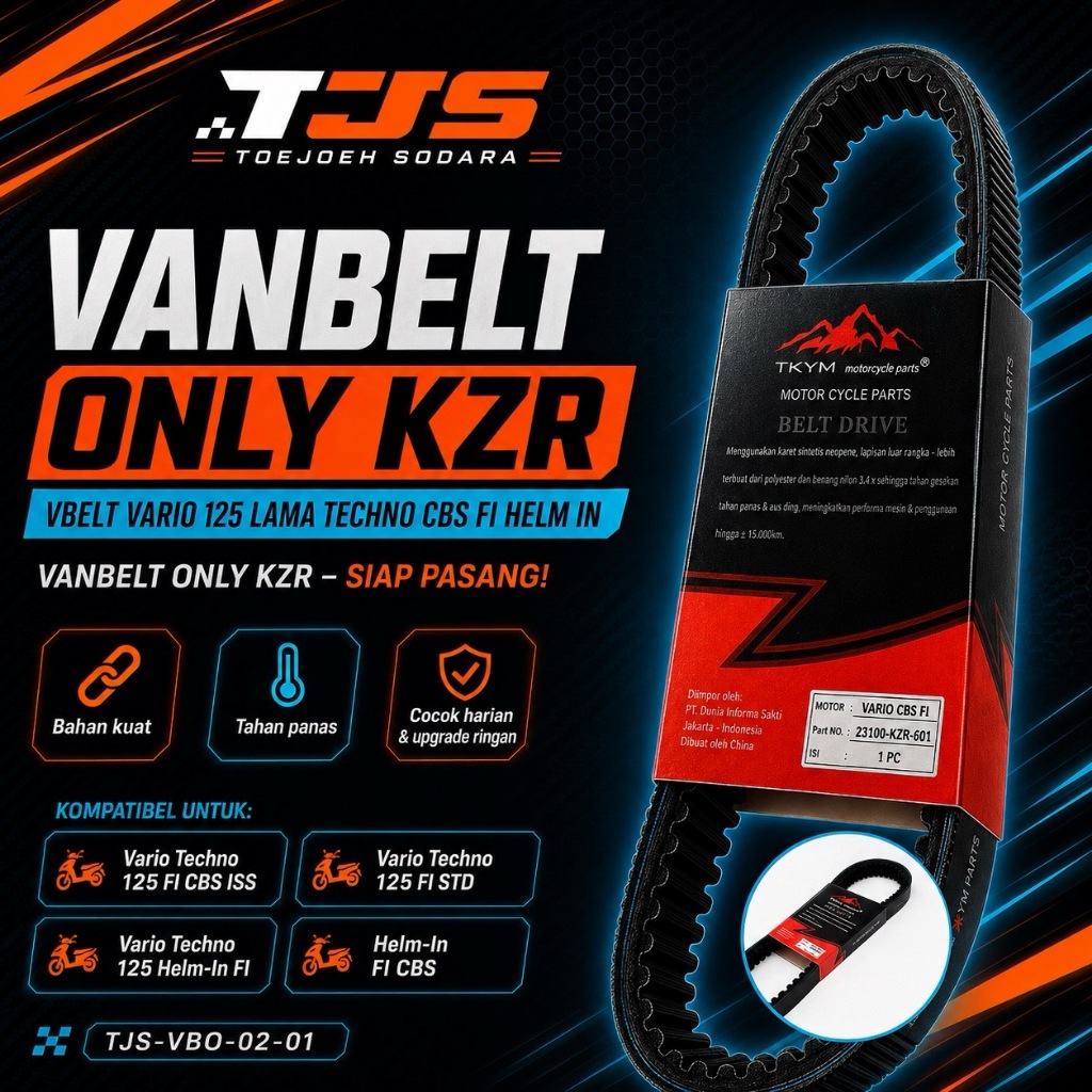 VANBELT ONLY KZR VBELT VARIO 125 LAMA TECHNO CBS FI HELM IN · gambar 1