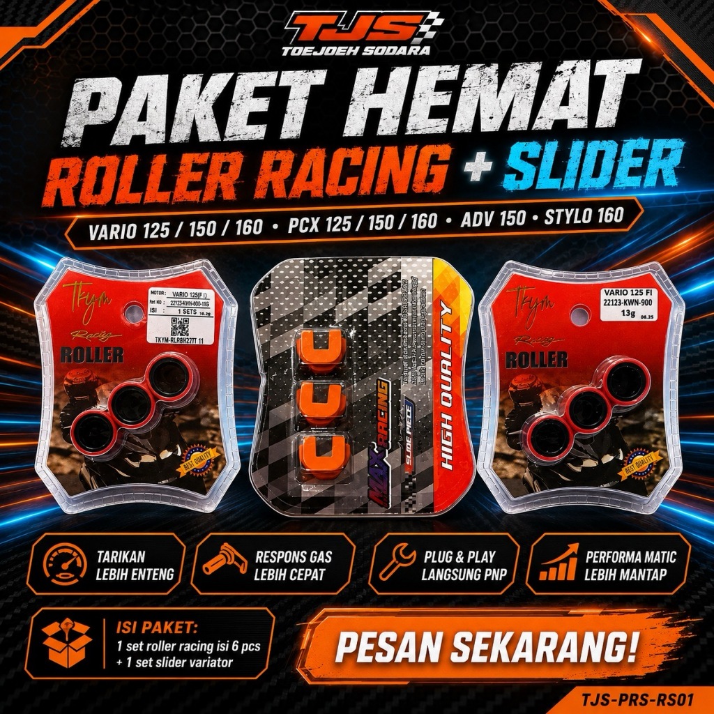 PAKET ROLLER RACING + SLIDER VARIO 125 150 160 PCX 125 150 160 ADV 150 STYLO 160 · gambar 1