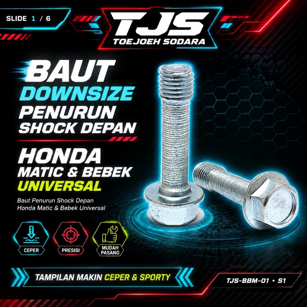 BAUT DOWNSIZE PENURUN SHOCK DEPAN CEPER | LOWERING UNIVERSAL MOTOR HONDA MATIC & BEBEK · gambar 1