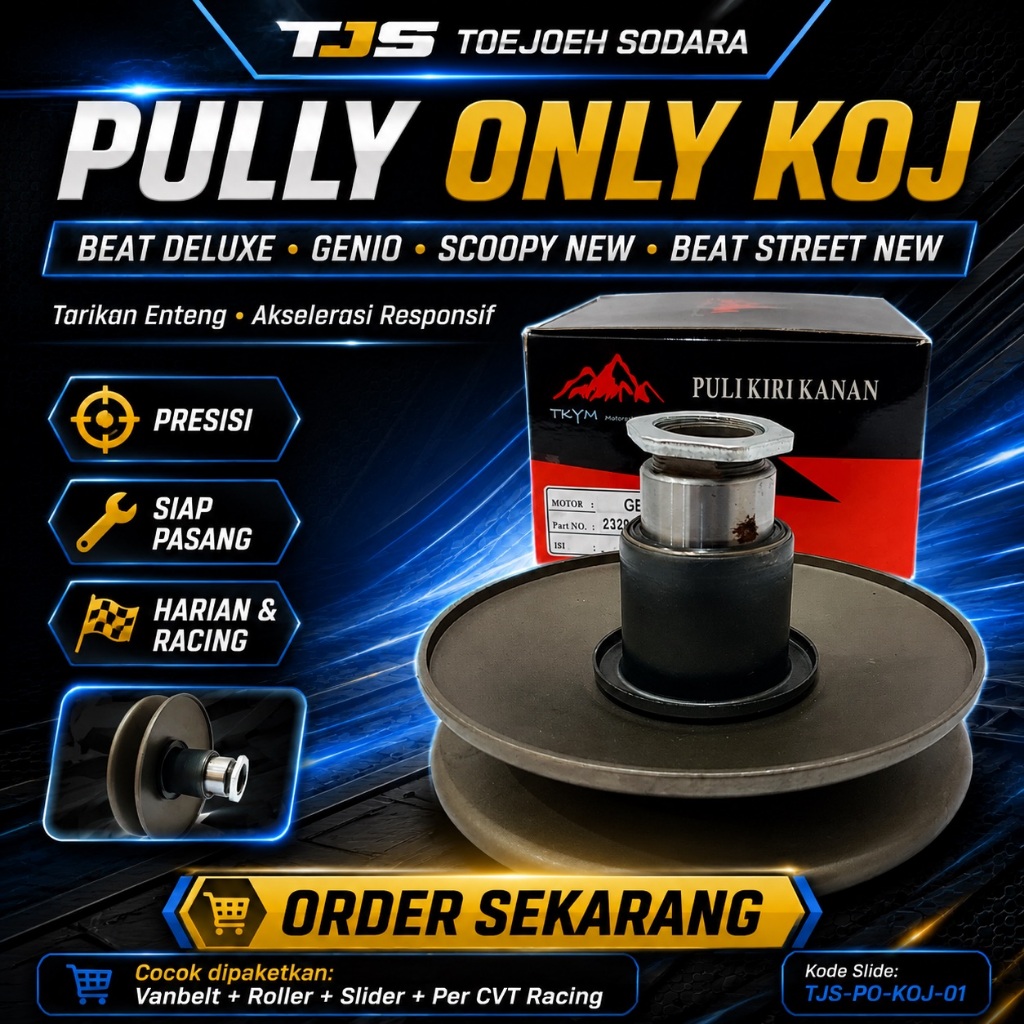 PULLY ONLY KOJ TAKAYAMA BEAT DELUXE GENIO SCOOPY NEW STREET NEW L/R AKSELERASI ENTENG TARIKAN GALAK · gambar 1