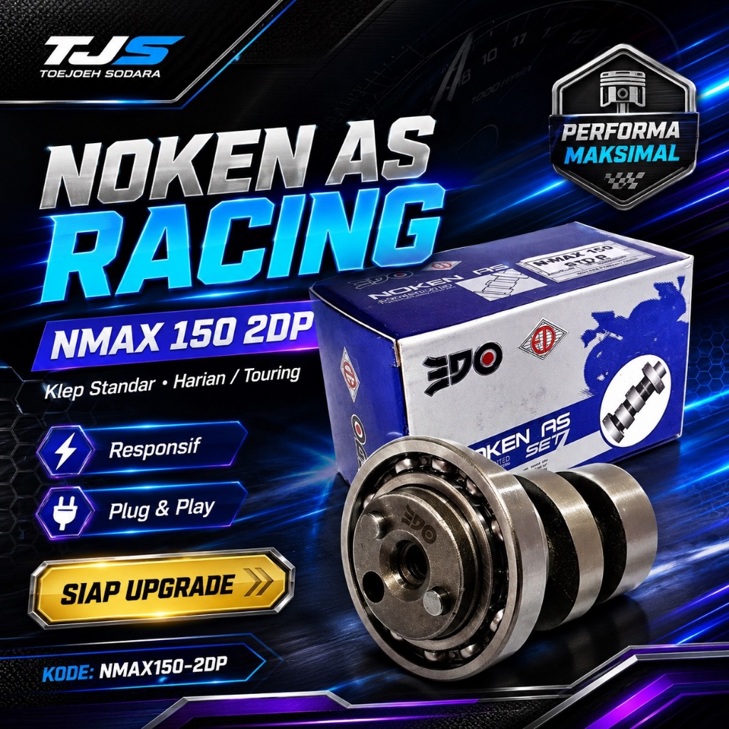 NOKEN AS RACING KLEP STANDAR NMAX 150 2DP HARIAN TOURING · gambar 1