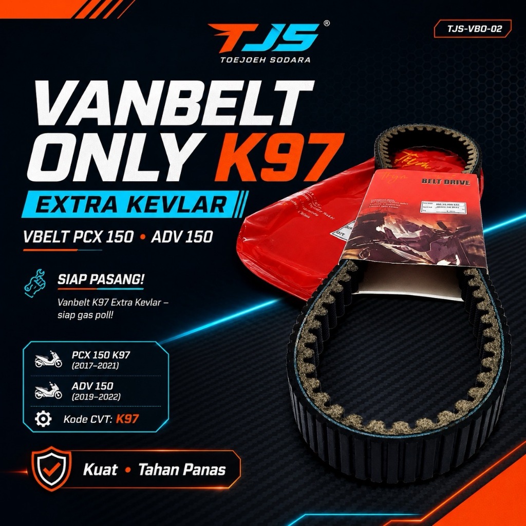 VANBELT ONLY K97 KEVLAR VBELT PCX 150 ADV 150 · gambar 1