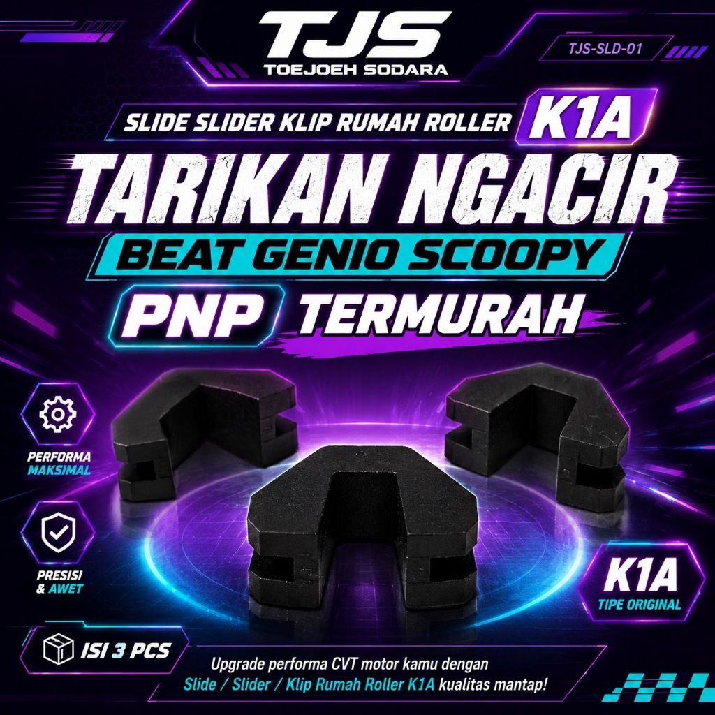 SLIDE SLIDER KLIP RUMAH ROLLER K1A TARIKAN NGACIR BEAT GENIO SCOOPY PNP TERMURAH · gambar 1