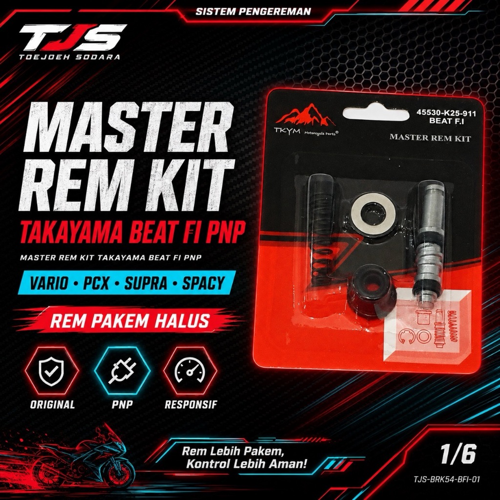 MASTER REM KIT TAKAYAMA BEAT FI PNP | REM PAKEM HALUS | VARIO PCX SUPRA SPACY · gambar 1